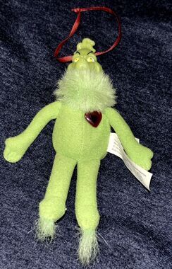 Dr. Seuss The Grinch Who Stole Christmas Tree Wendy's Plush Toy Ornament